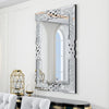 Sparkling Crystal Crush Diamond Accent Mirror Wall Mounted