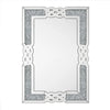 Sparkling Crystal Crush Diamond Accent Mirror Wall Mounted