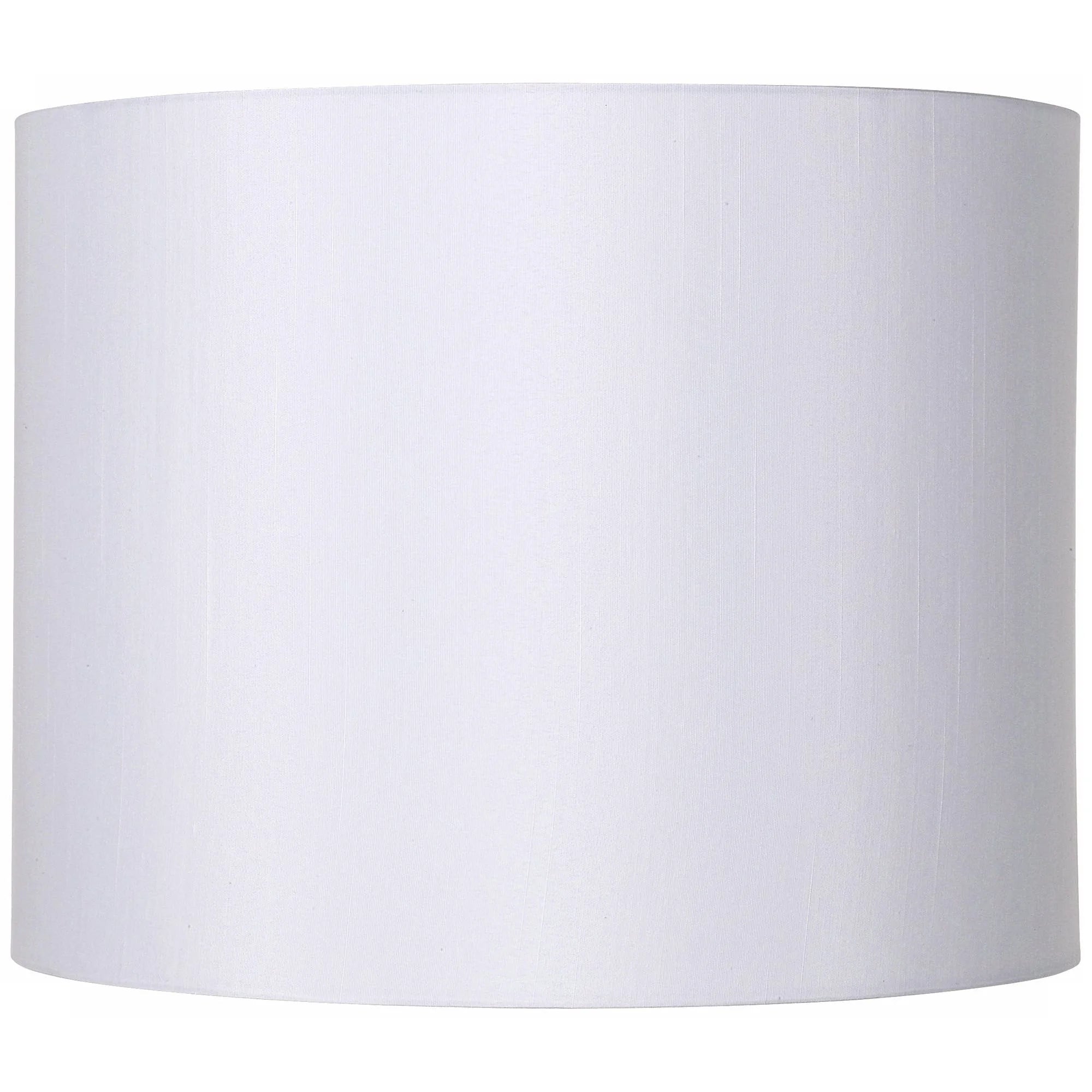 White Hardback Medium Drum Lamp Shade (Spider) Replacement with Harp and Finial