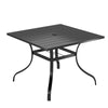 Square Outdoor Restaurant Steel Table