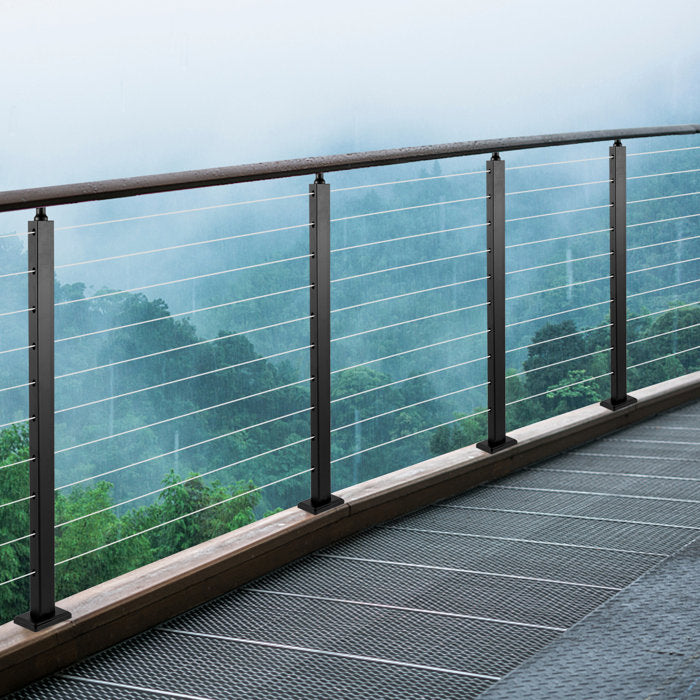 Black Stainless Steel Stair Rod or Holder