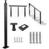 Black Stainless Steel Stair Rod or Holder