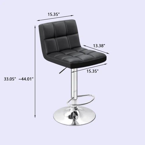 Stallcup Swivel Upholstered Counter Stool with Metal Frame
