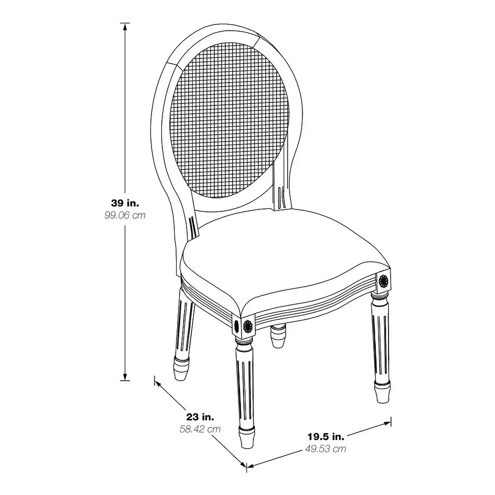 Stella Oval Back Chair - Green