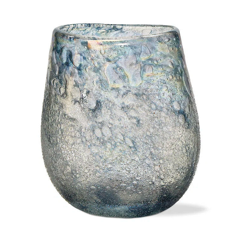 Storm Art Glass Oval Vase-SHOWROOM ITEM