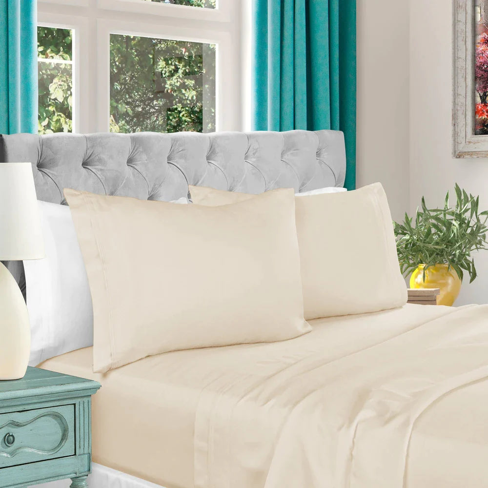 Egyptian Cotton 1000 Thread Count 4 Piece Bed Sheet Set by Superior, CA King