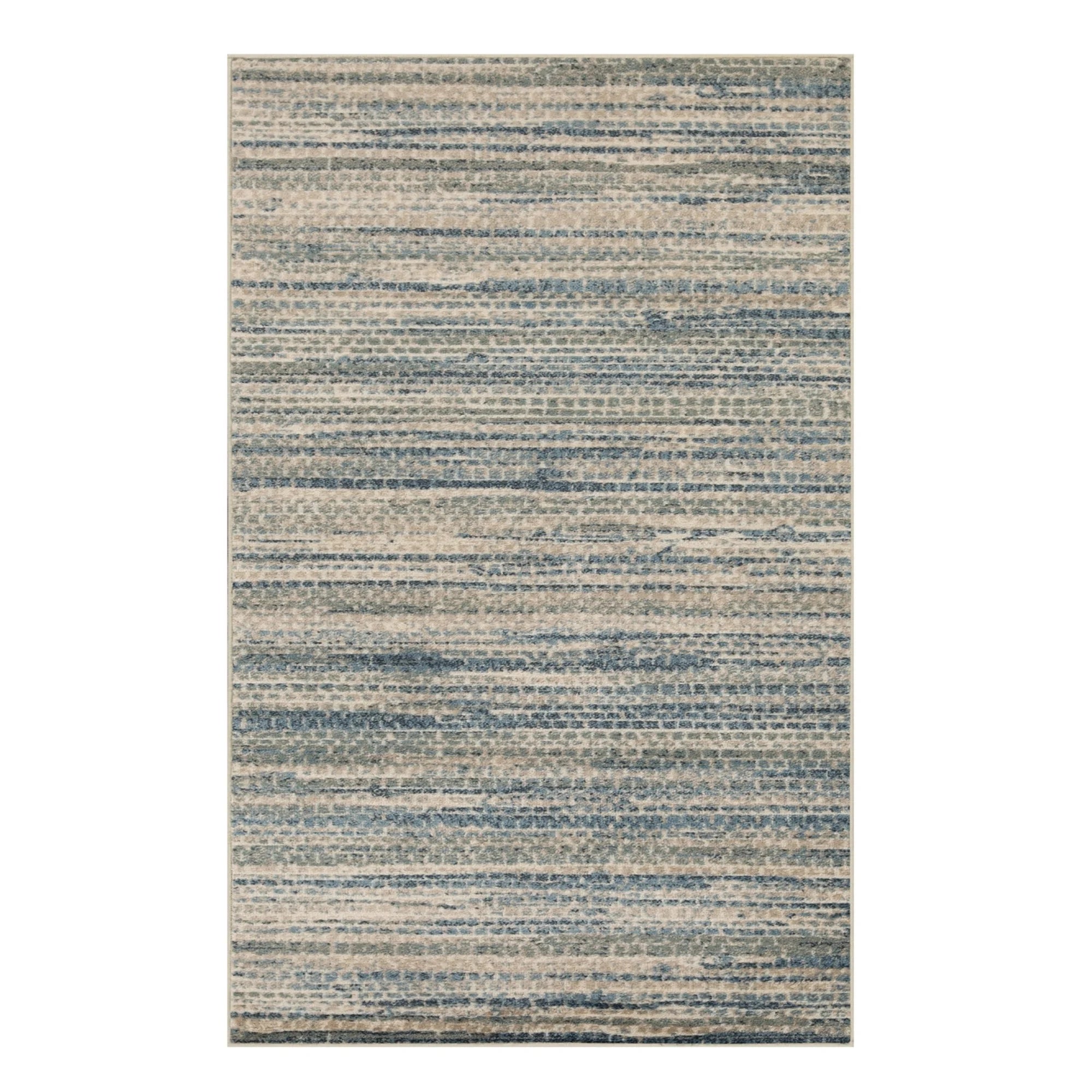 Montauk Striped Pastel Indoor Area Rug, Blue