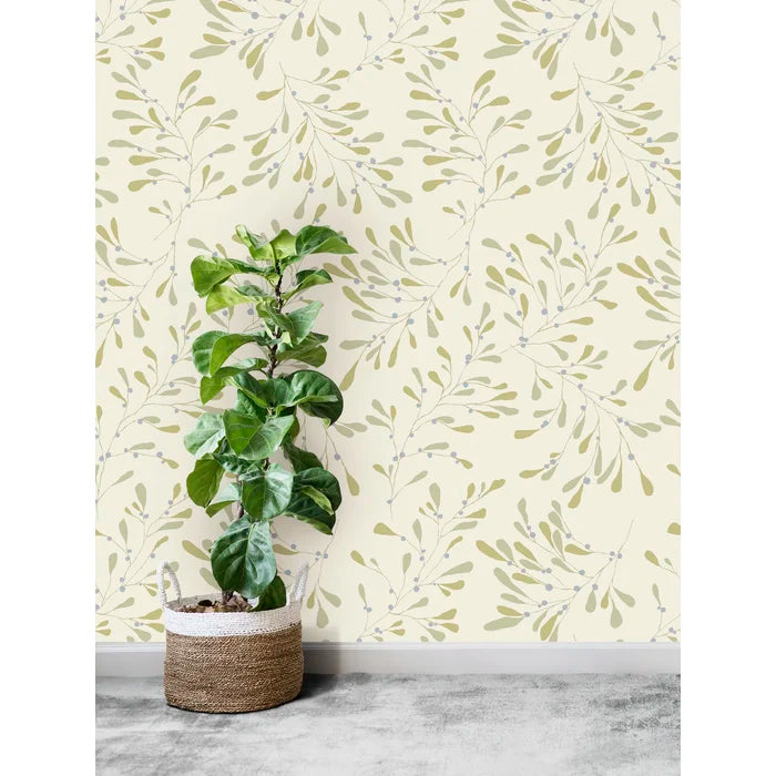 Susan Hable Floral Wallpaper