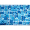 Beachside Blue Swimming Pool Series Glass Mosaic Tile, Set of 5