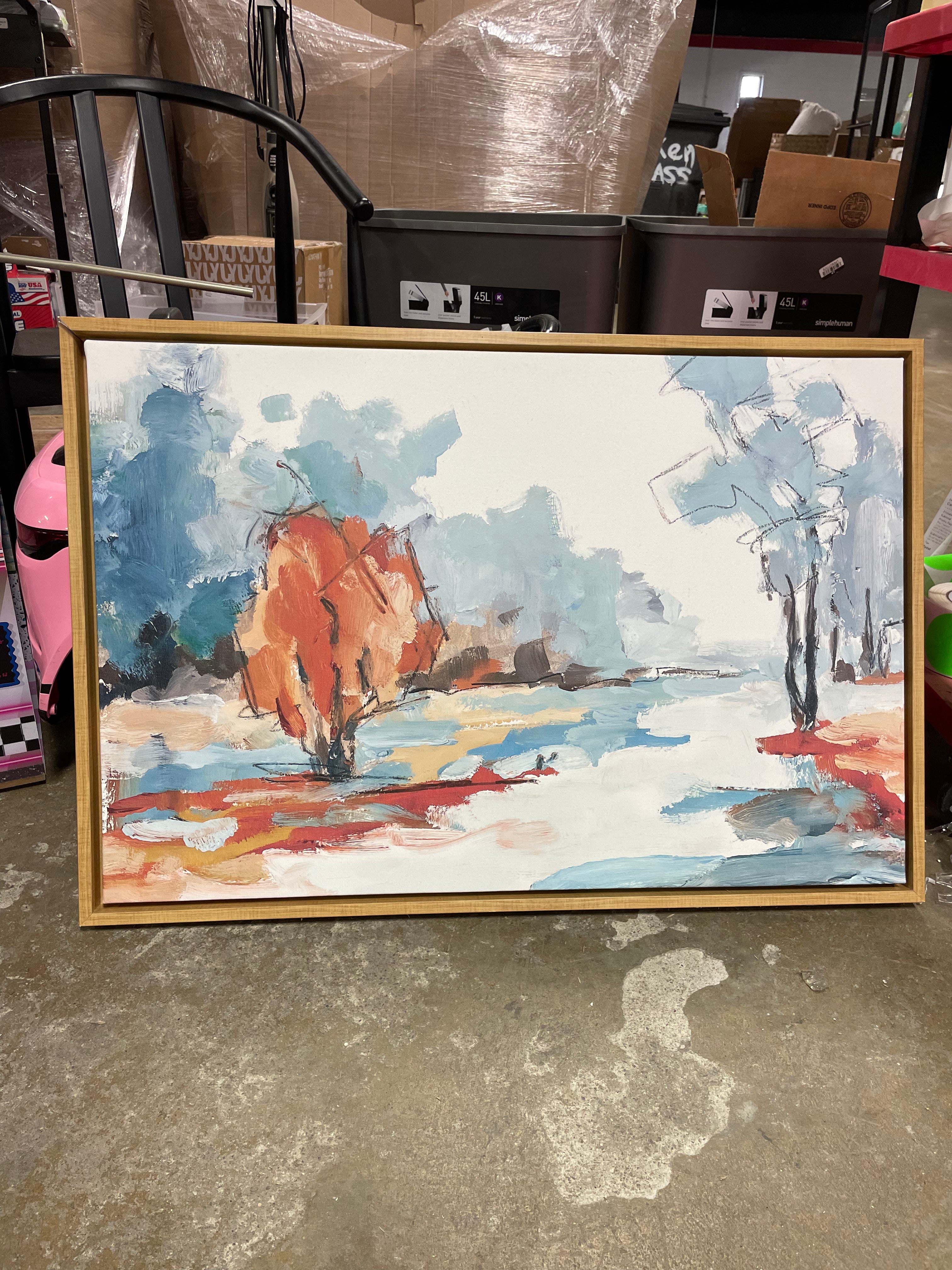 Backroads VI by Jacqueline Ellens Framed Canvas Wall Art Print