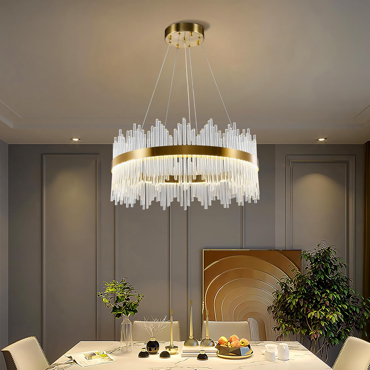 Modern Crystal Chandelier, final cut