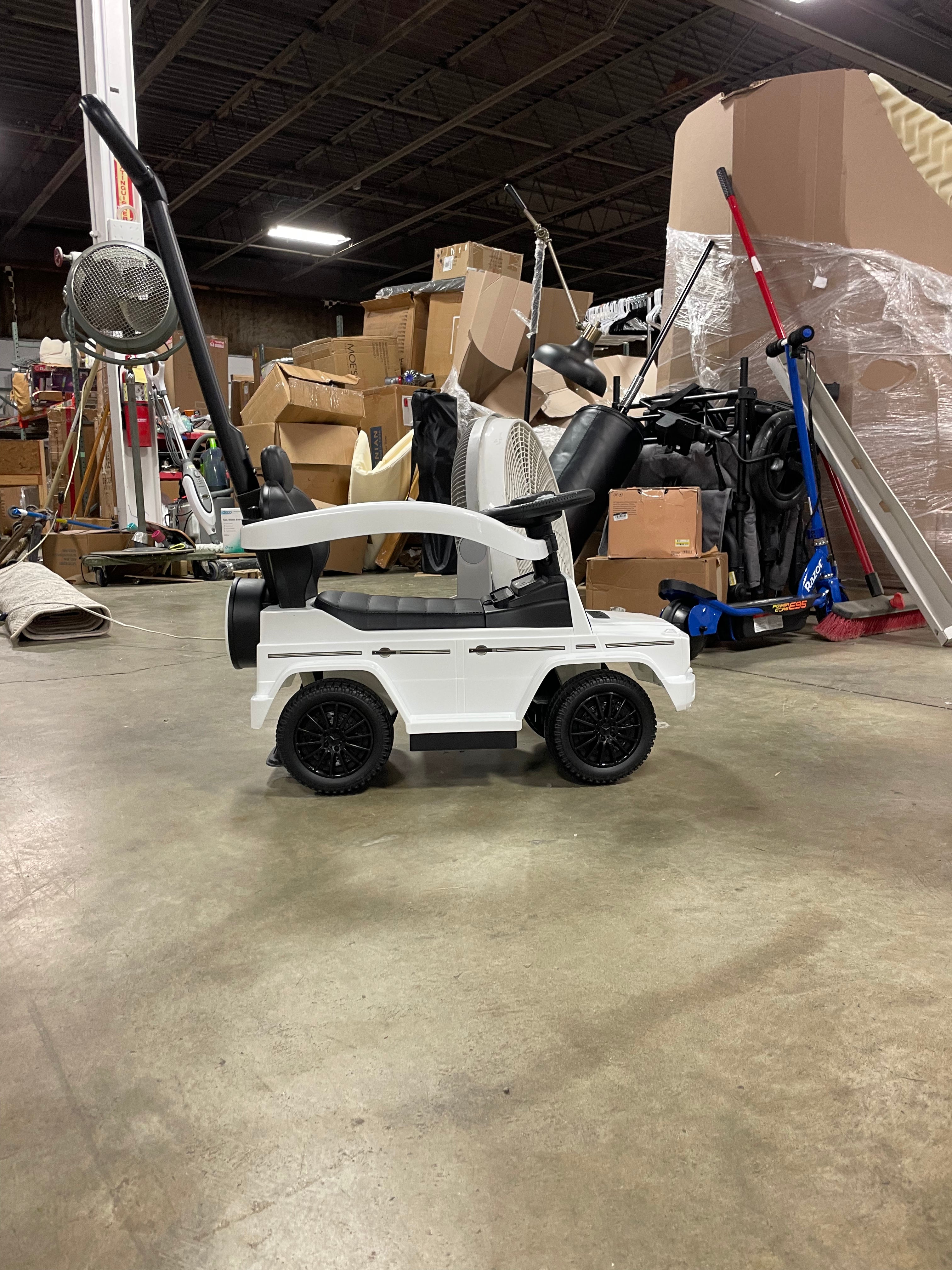 Best Ride On Cars Mercedes G-Wagon 3 in 1 Push Car, White