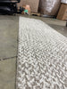 Washable Weave Herringbone Runner Rug Cream