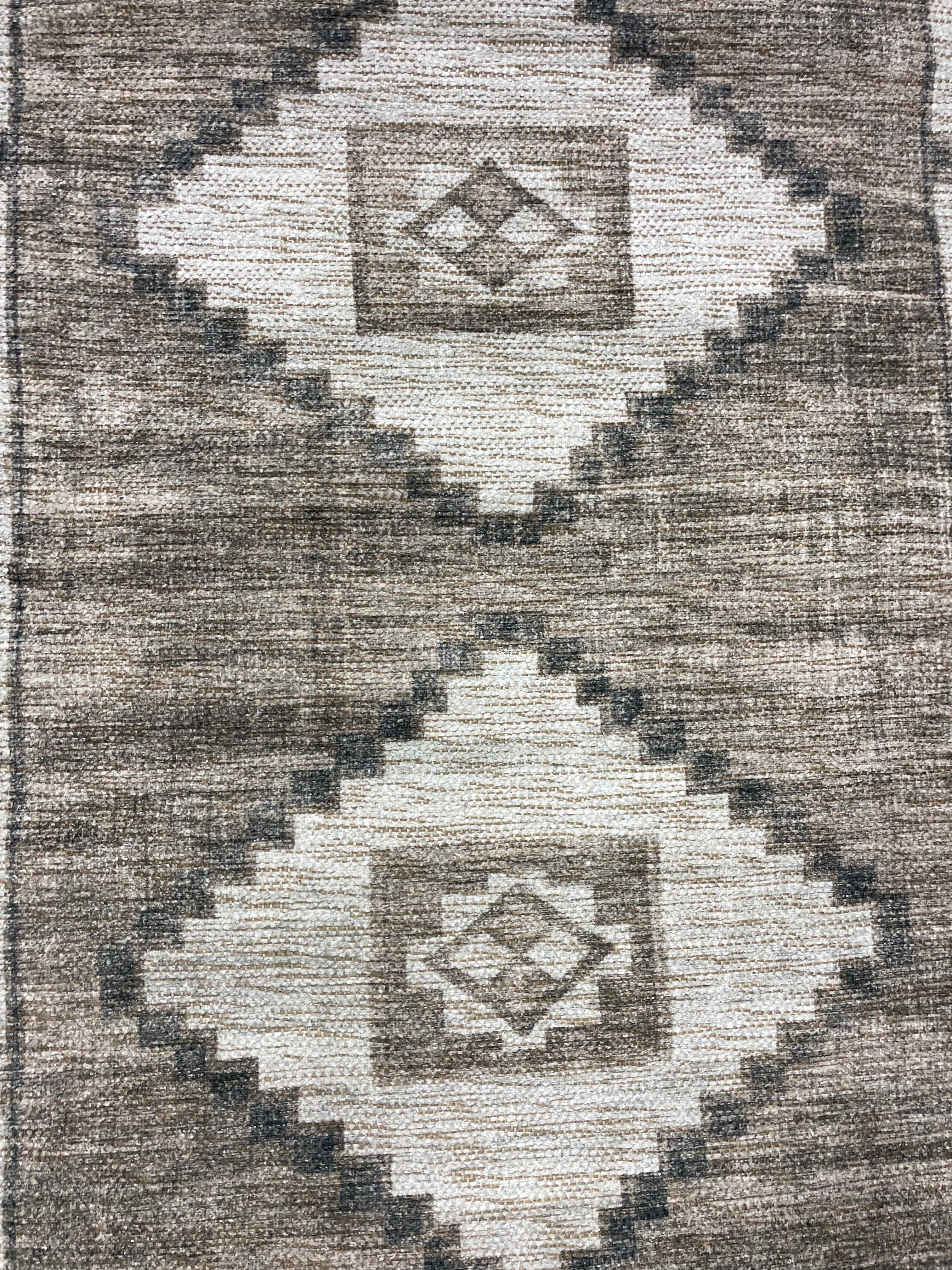 Double Medallion Persian Style Rug Tan