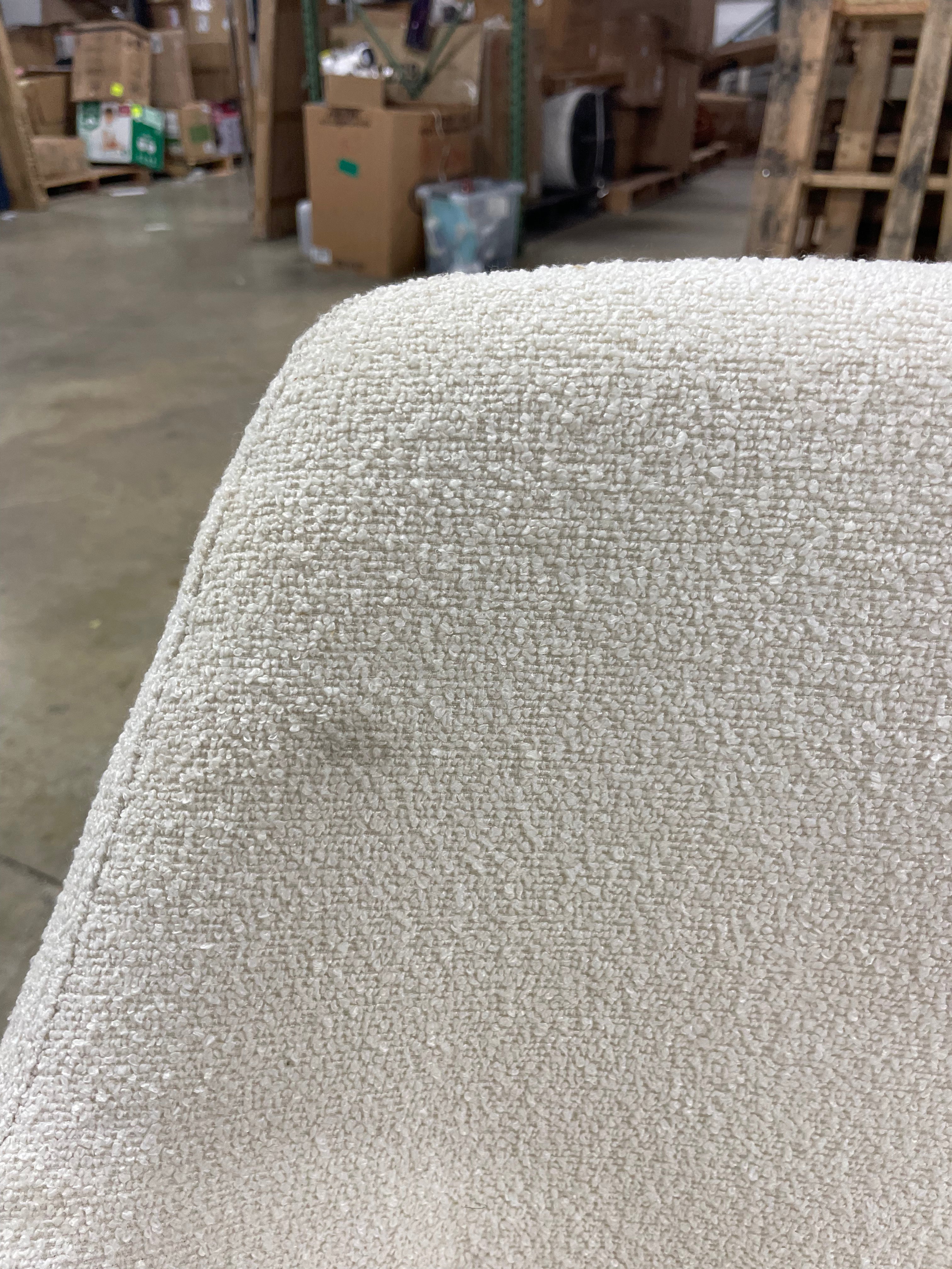 Edwin Arm Dining Chair, Boucle Dining Chairs With Arms with Black Legs