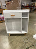 Floor Storage Cabinet Free Standing Cupboard Chest w/1 Drawer 2 Doors 3 Shelves