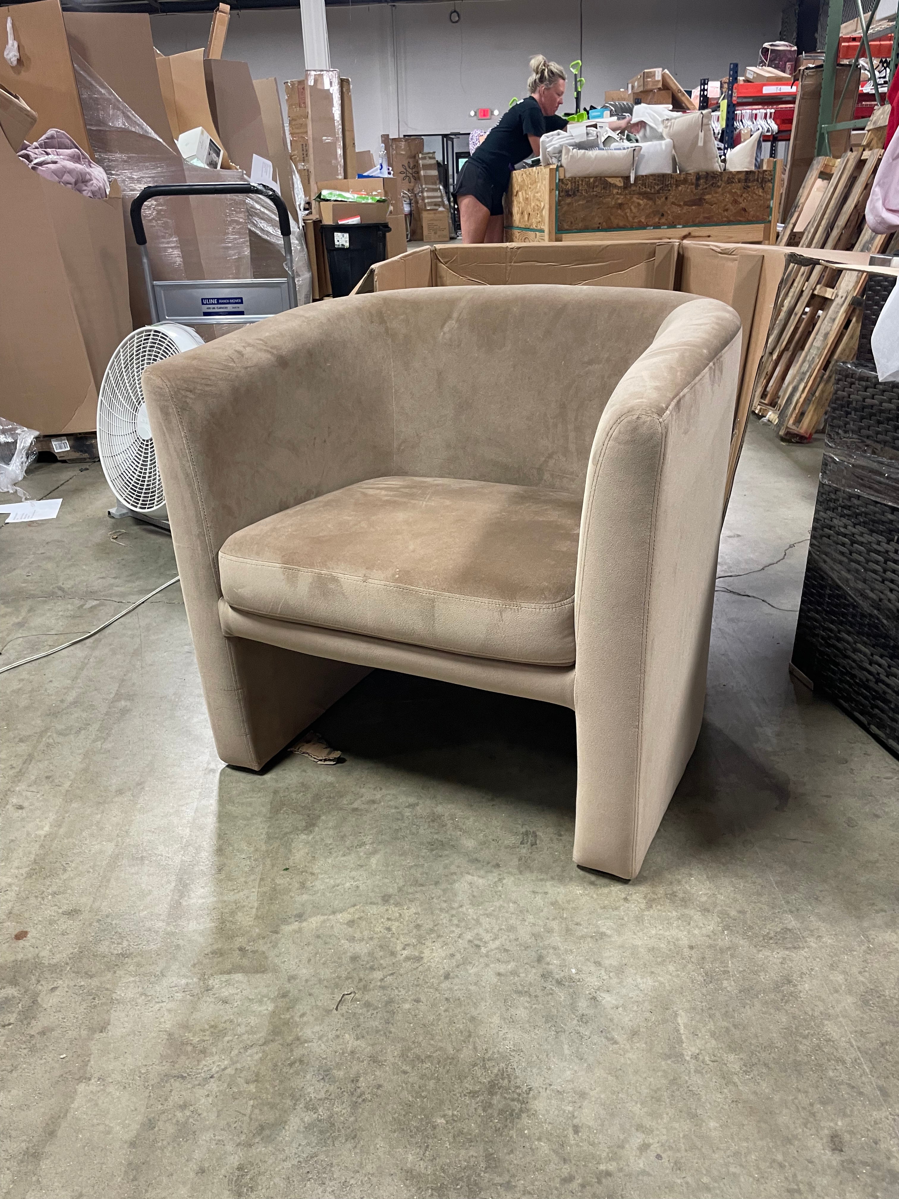 Vernon Upholstered Barrel Accent Chair