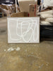 1 - Line Drawing Wall Canvas Gray/White