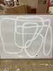 1 - Line Drawing Wall Canvas Gray/White
