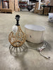 Boho Rattan Table Lamp Brown