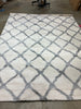 Berber Shag Collection BER215B Ivory / Grey Rug