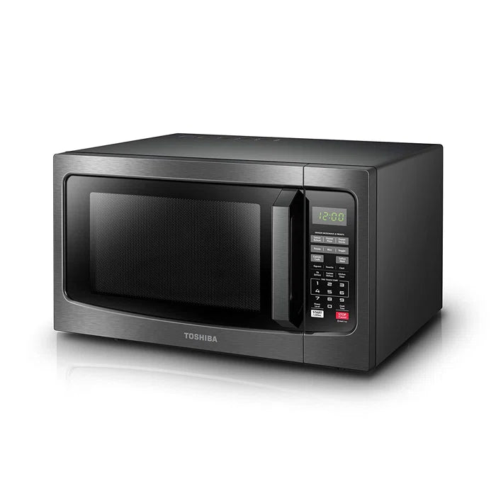 Countertop Microwave, Smart Sensor, 12 Auto Menus, Mute Function, Black