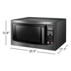 Countertop Microwave, Smart Sensor, 12 Auto Menus, Mute Function, Black