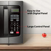 Countertop Microwave, Smart Sensor, 12 Auto Menus, Mute Function, Black