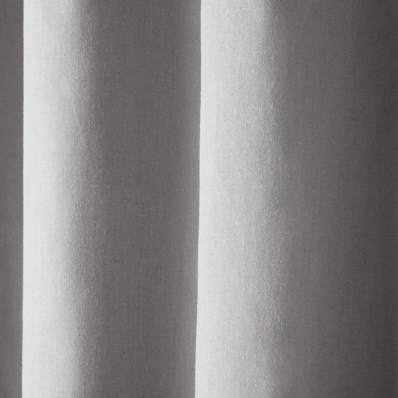 Solid Linen Texture Indoor Curtains - 1 Piece