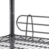 Wire Shelving w/ Backstands & Wheels, NSF-Certified, Black