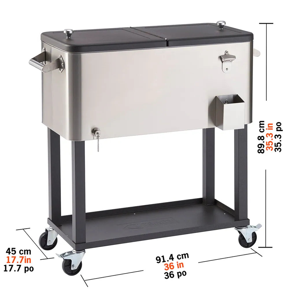 Stainless Steel Cooler w/ Cover