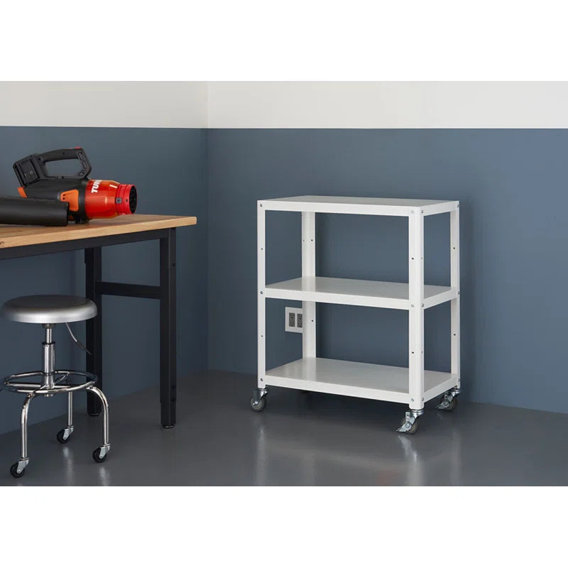3-Tier Metal Utility Cart w/ Wheels
