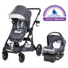 Single to Double Modular Stroller Travel System