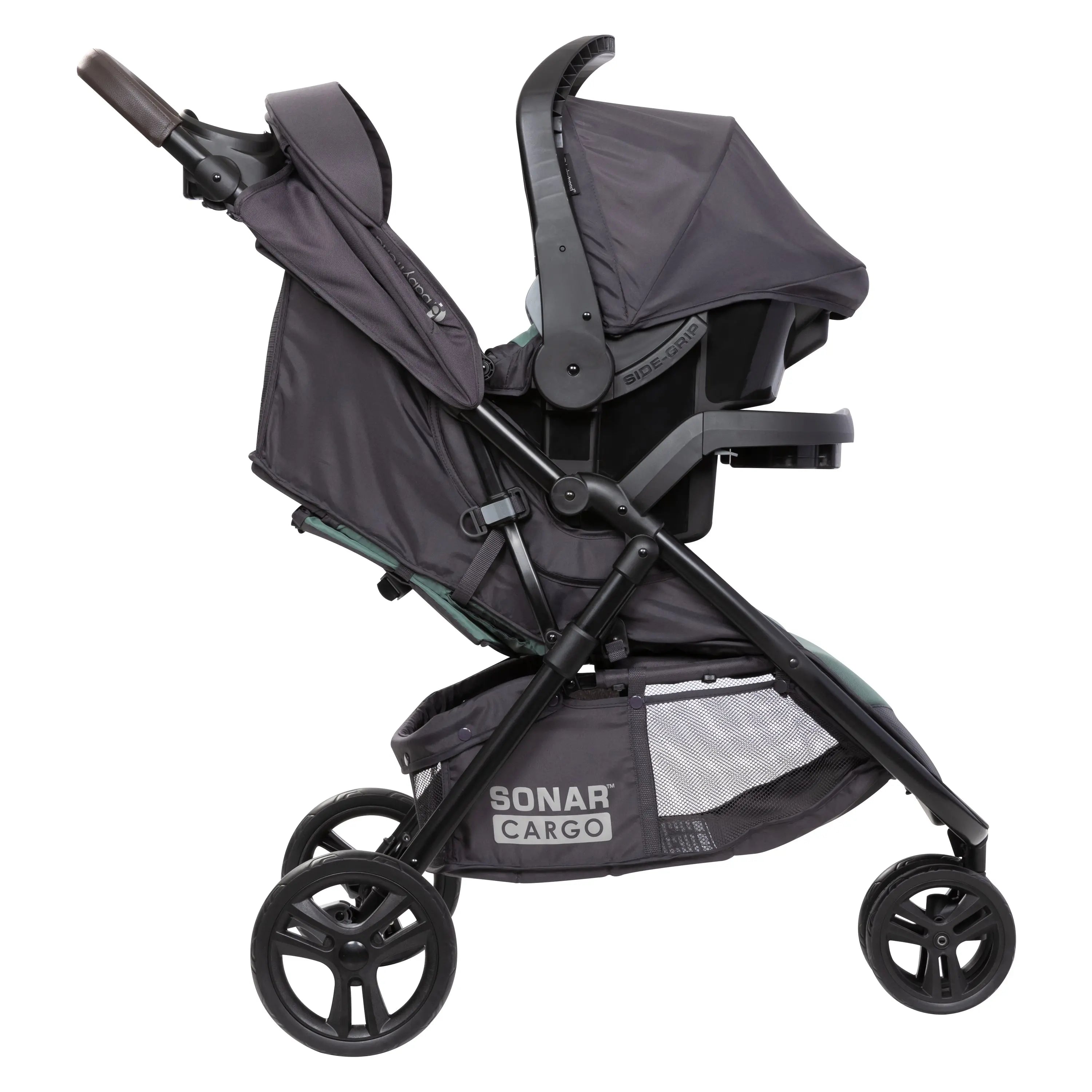Cargo 3-Wheel Stroller Travel System with PLUS Infant Car Seat in Desert Sage