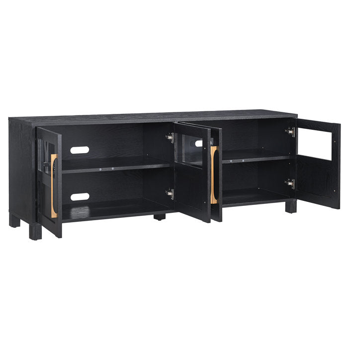Black Grain TV Stand