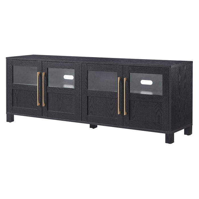 Black Grain TV Stand