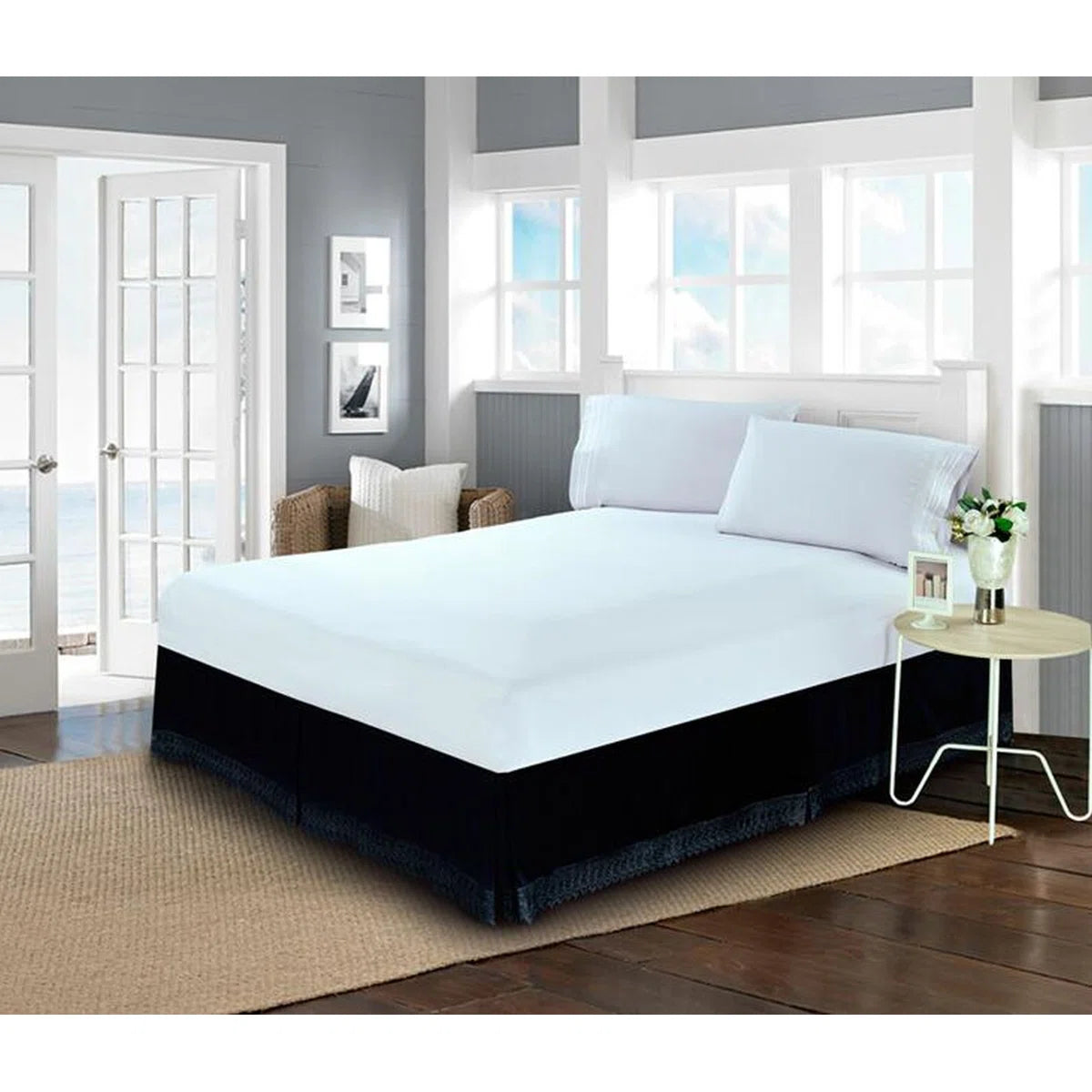 Tailored Wrap Around Bed Skirt King