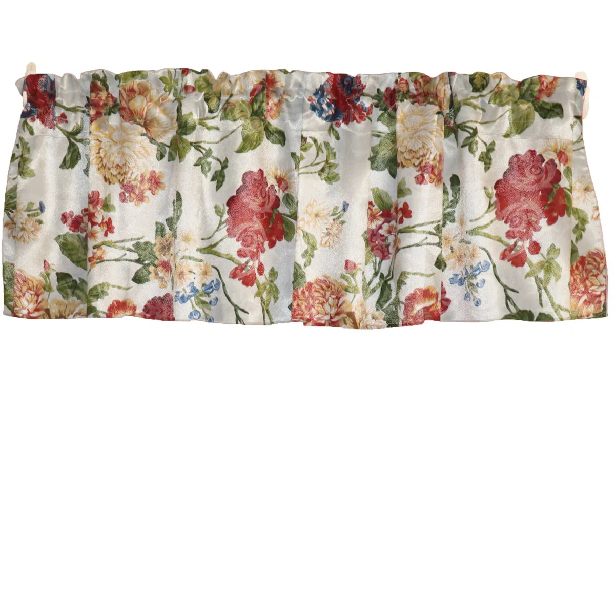 Taleah Cotton Blend Floral Tailored Window Valance