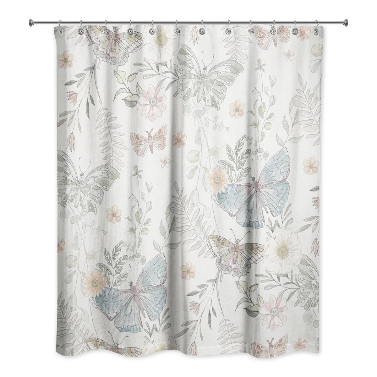 Tavarozzi Floral Shower Curtain