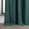 Textured Bellino Solid Rod Pocket Room Darkening Curtains - Single Panel Drapes