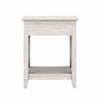 End Table with Storage - Linen White Oak