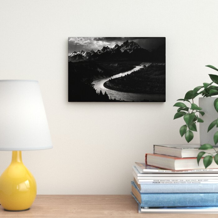 The Tetons Snake River by Ansel Adams Photograph