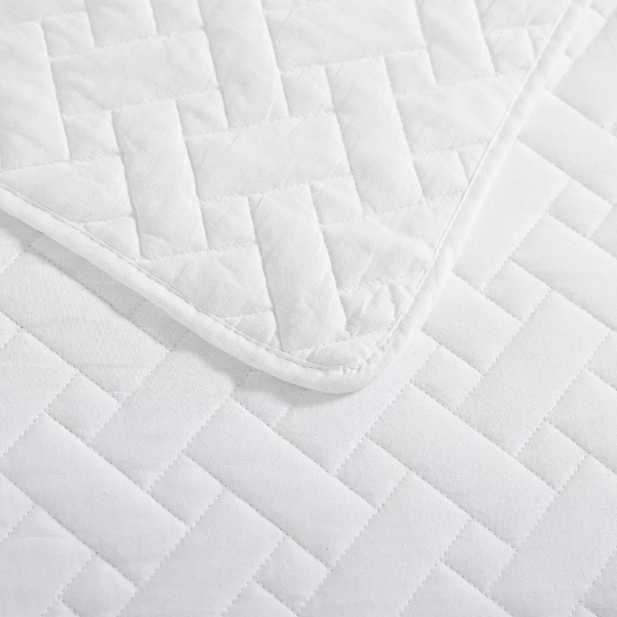 Raffia Solid Cotton Reversible Quilt Set - King