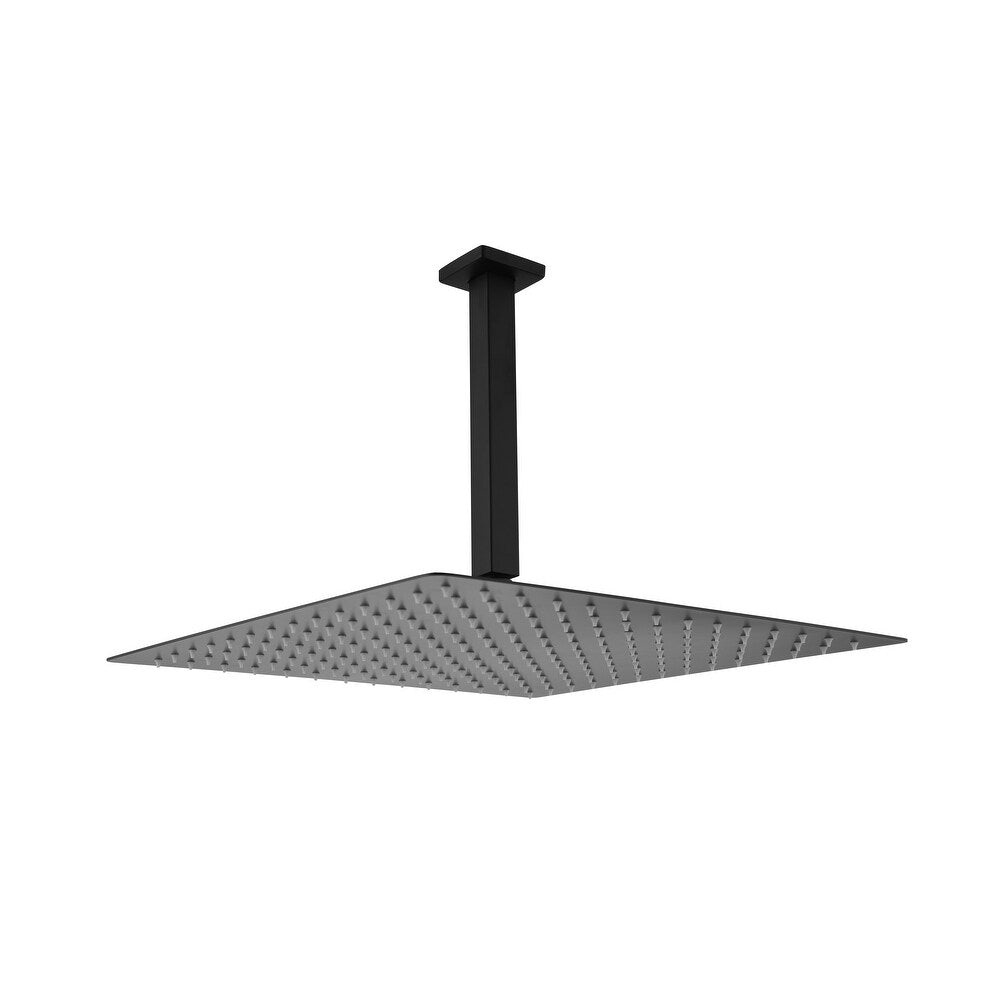 Toni High Pressure Rain Shower Head - Matte Black