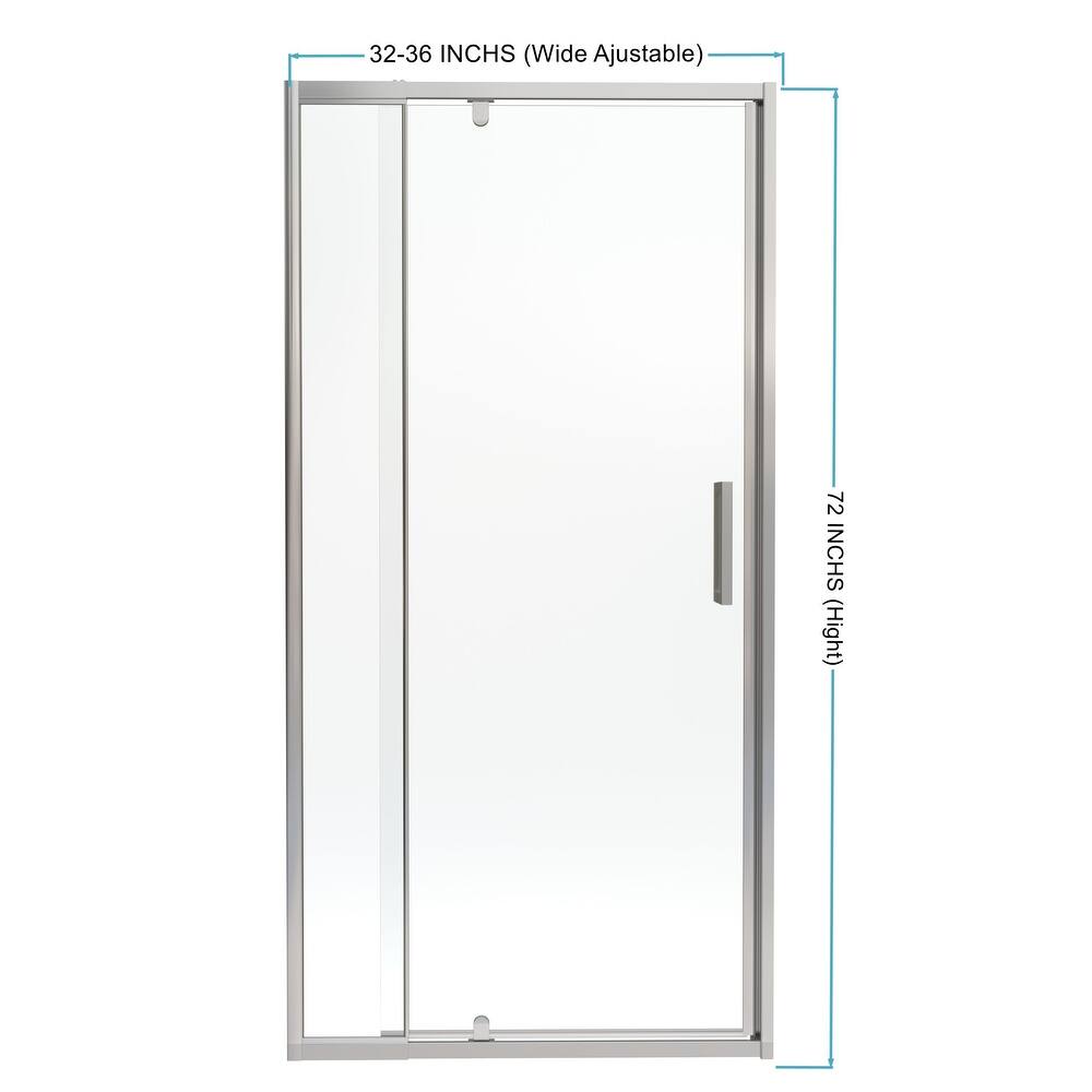 Semi-frameless Pivot Shower Door