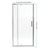 Semi-frameless Pivot Shower Door