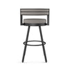Black Traci Swivel Counter Stool