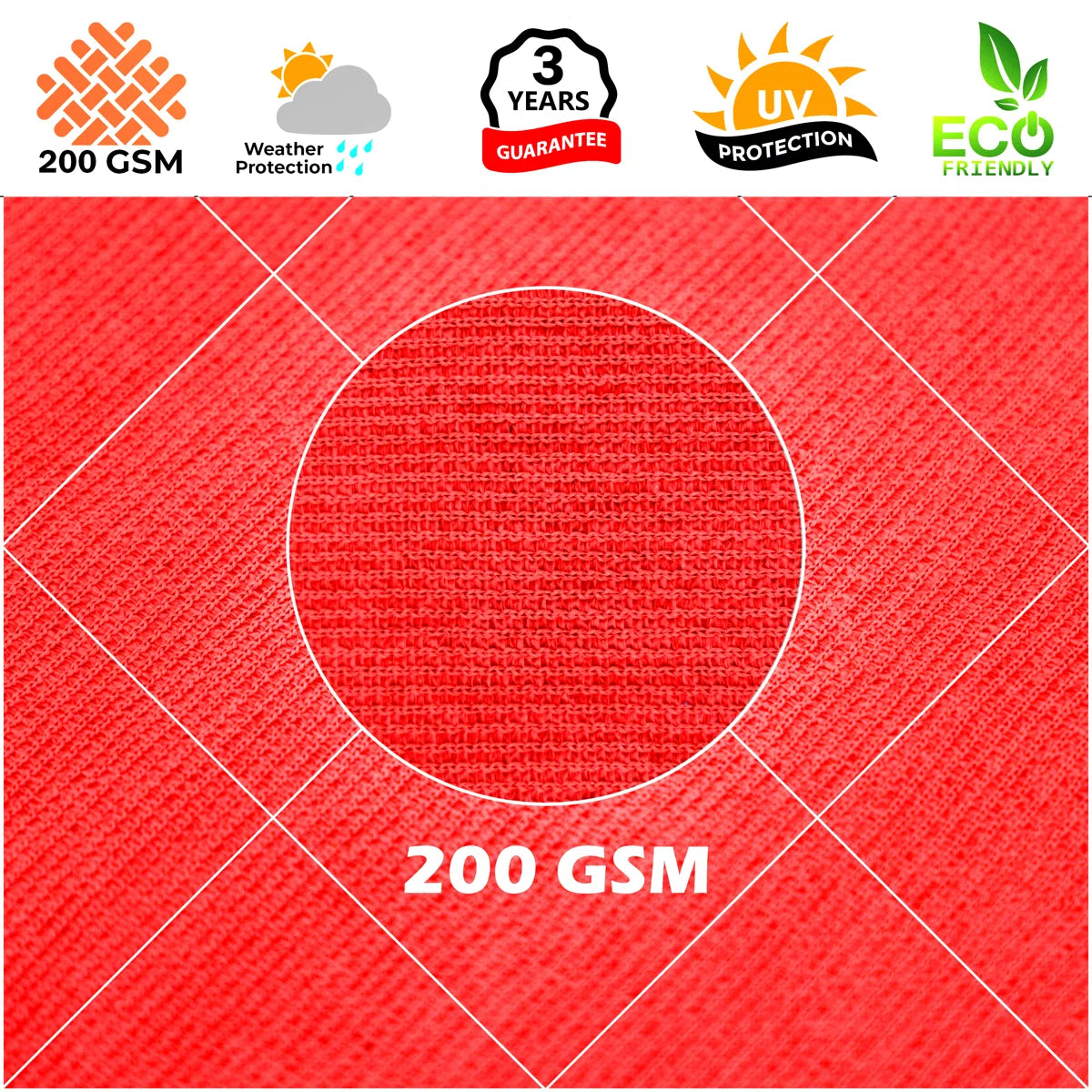 Triangle 200 GSM Sun Shade Sail