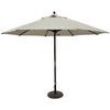 Dark Wood Market Umbrella with Beige Olefin Cover