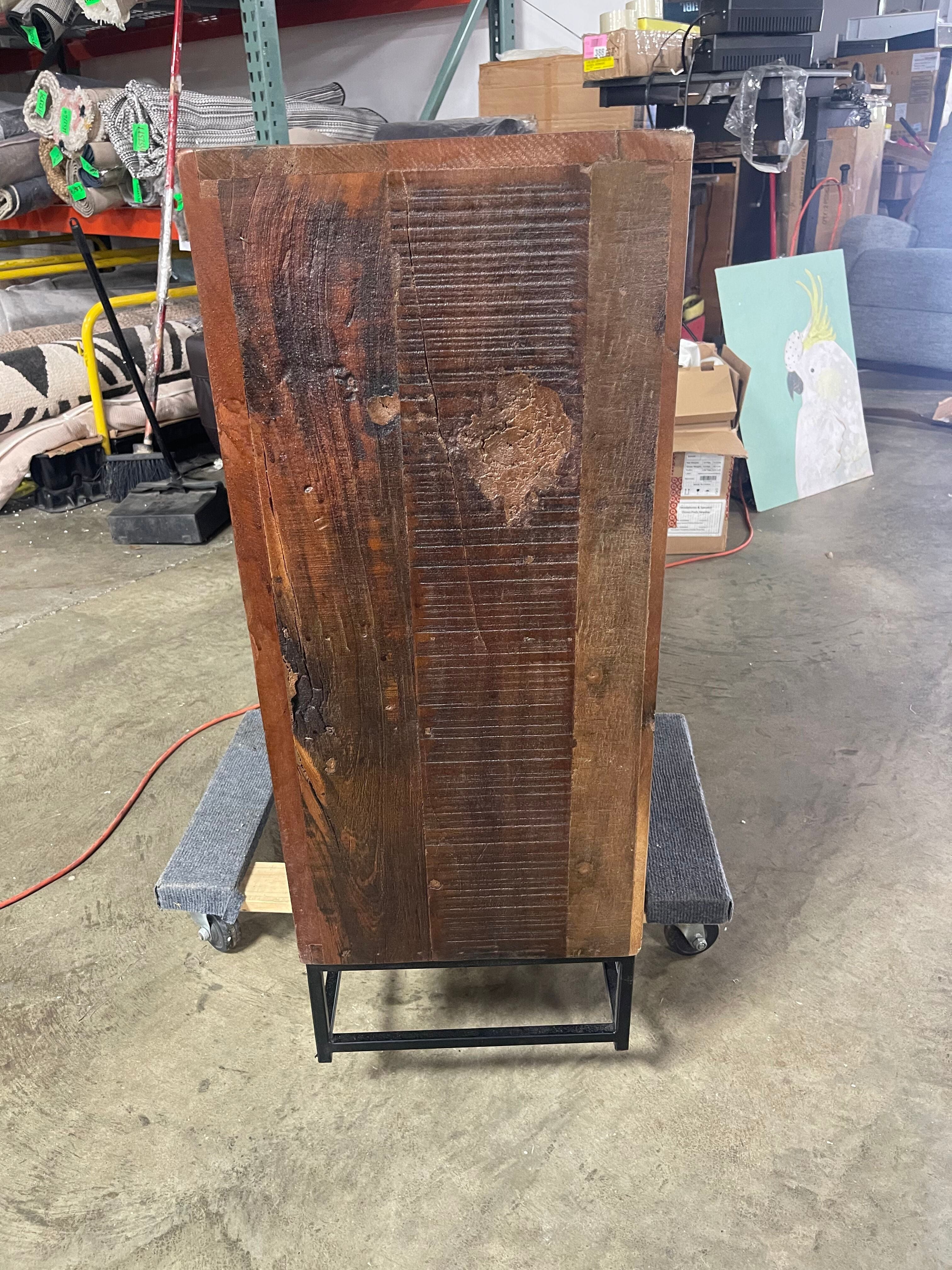 2-Door Cabinet with Two Shelves In Natural